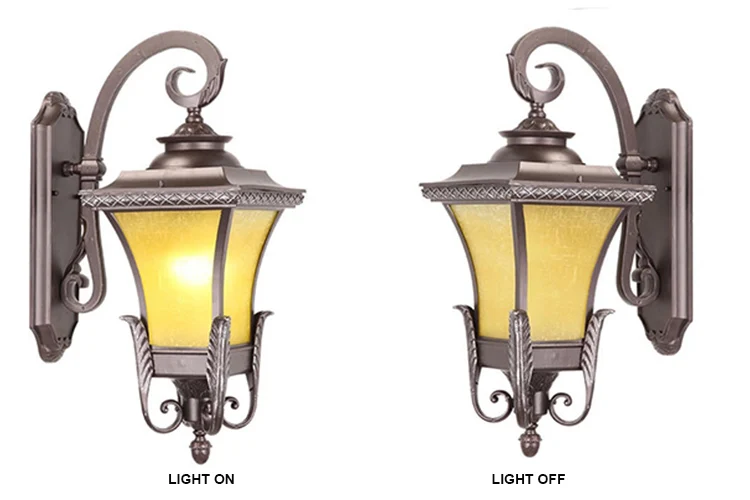 European antique style outdoor lighting vintage outdoor wall light E27 outdoor lighting wall fixture