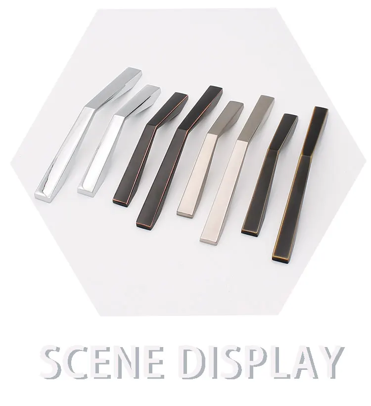 Wholesale Price Kitchen Hardware Pull Cabinet Handles For Modern Furniture, Zinc Alloy Cabinet Furniture Handle