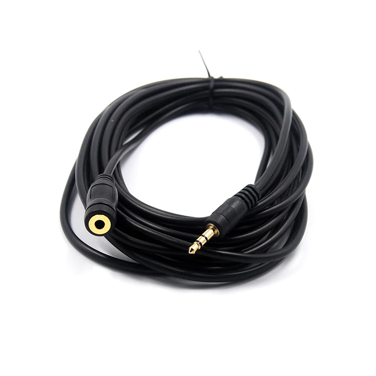 

High Quality Portable 3.5 Male To Female Head Extension Gold-Plated Audio Cable