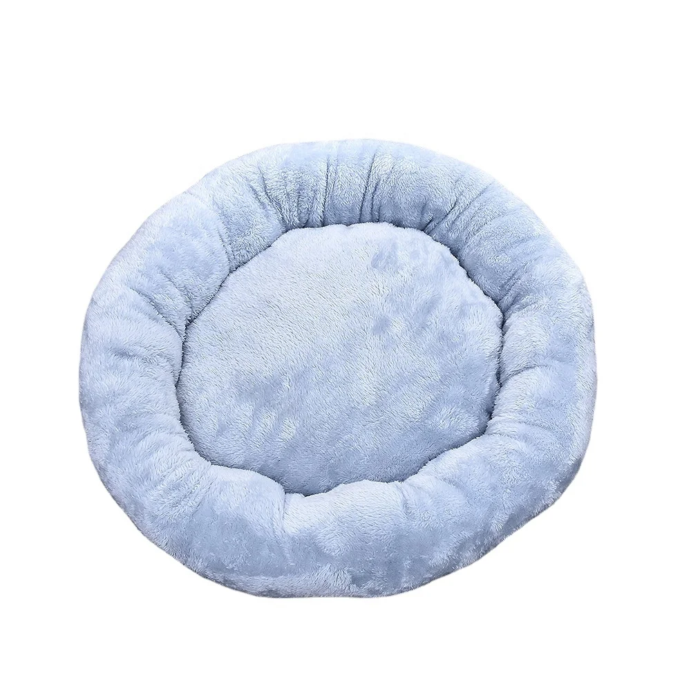 

pet nest Faux Fur round Faux Fur cat bed grimmsnarl plus dog bed magikarp plush plush pet bed, Pink,blue,light purple,white