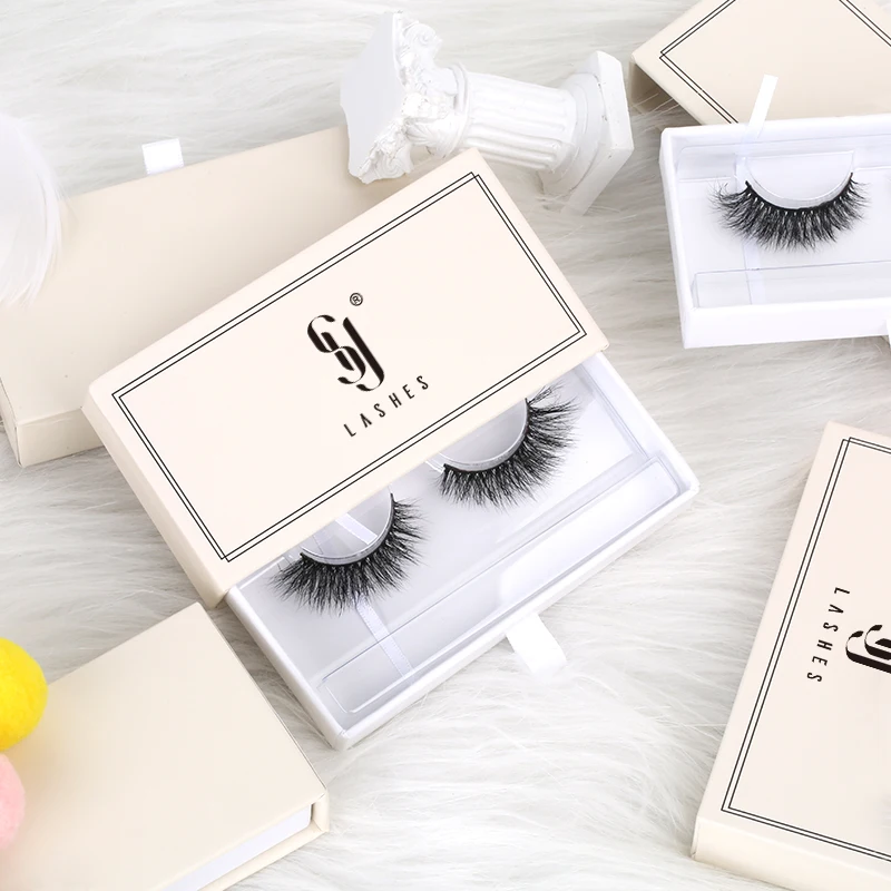 

SY shuying New Arrival Private Labels Eyelash Vendor Customized Boxes Create Your Own Brand Luxury Custom Faux Mink Lashes