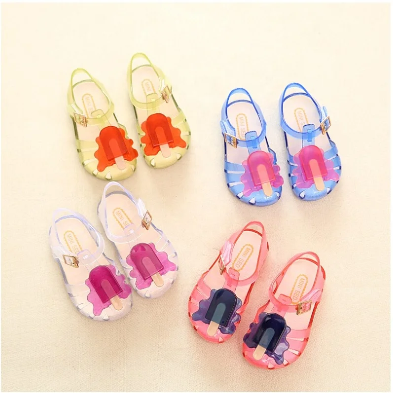 

Sweet Smell Soft Comfortable Cute Little Girls Sandals Mini Sed Popsicle Kids Jelly Sandals, Customized