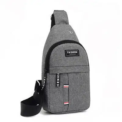 

New Fashion Chest Bag with Nylon Material Casual Sling Bag Men Daily Travel Messenger Bag for Men, Gray, black, blue