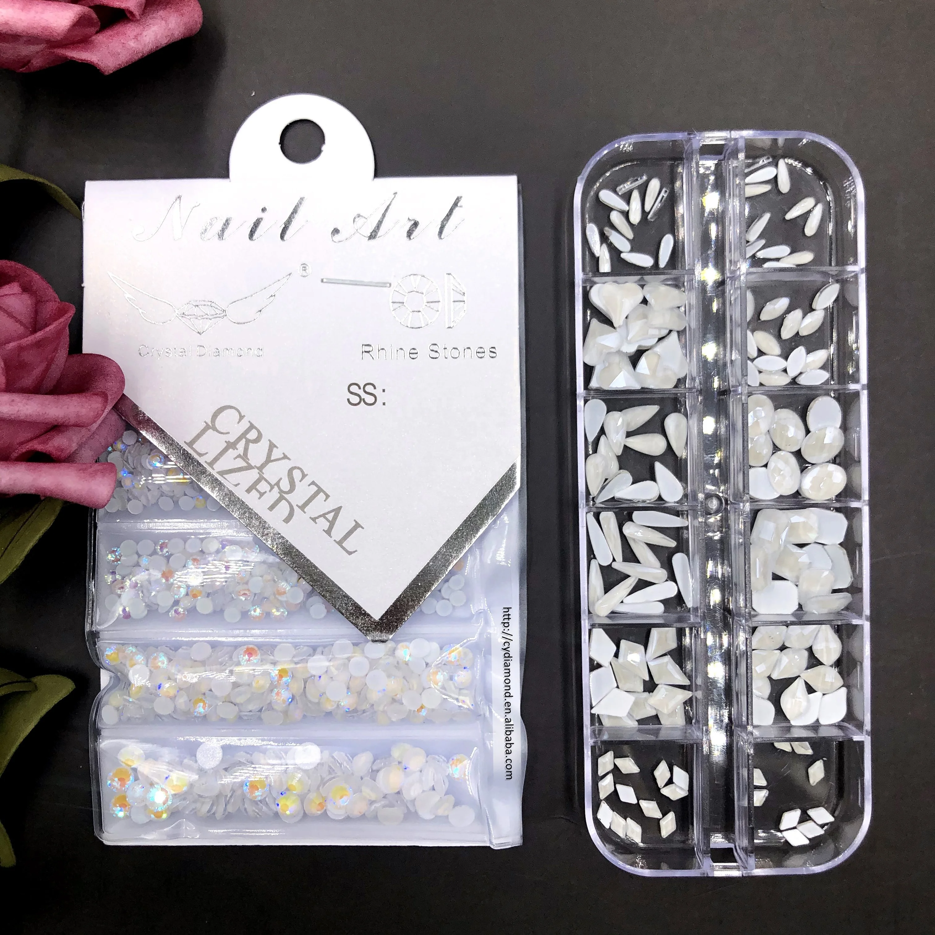 

Beads Rhinestones Bulk Opal Nail Art Flat Back Flatback Rhinestone For Nails