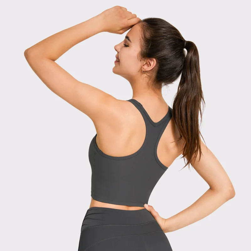 

Sexy beauty back fashion sports underwear tight back yoga clothing running I-back sports vest woman