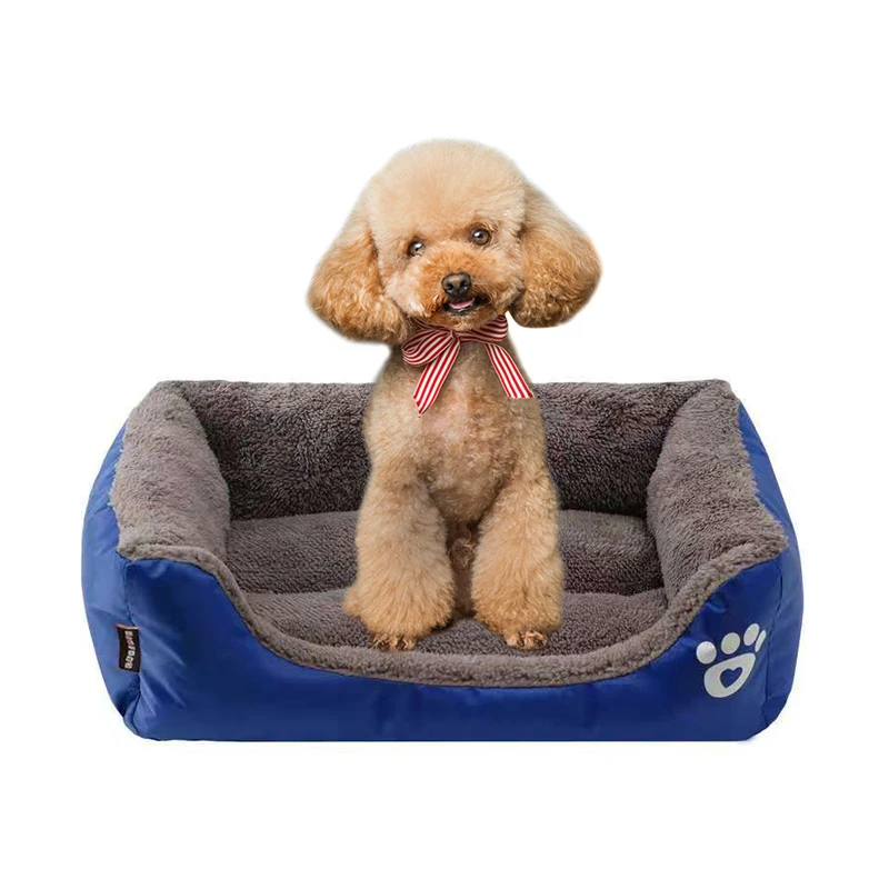 

Manufacturers sell cheap rectangular pet beds for dogs and cats