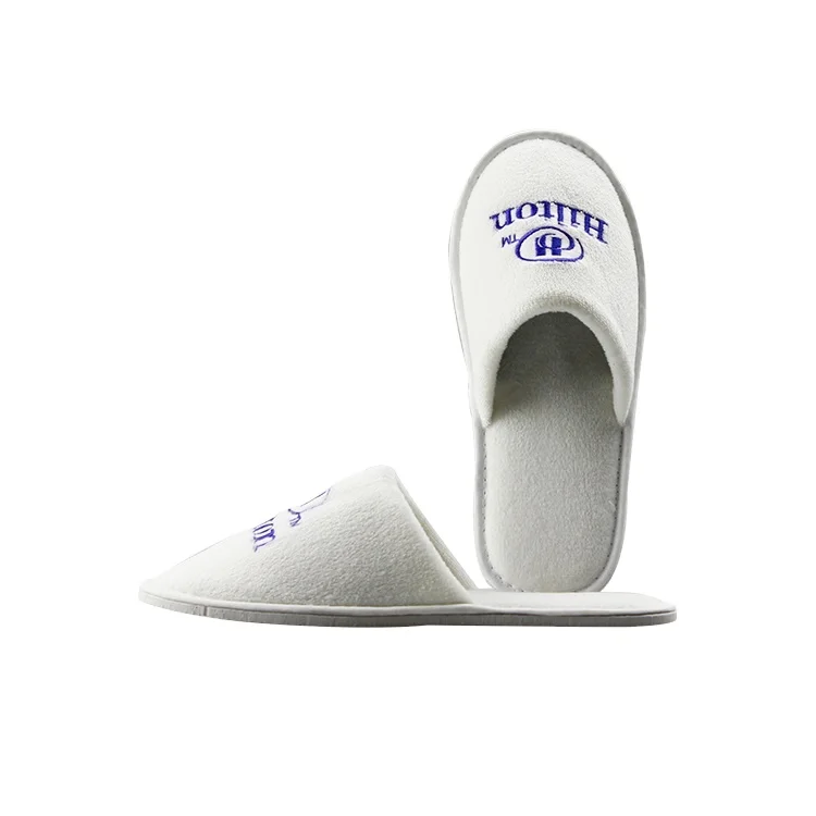 

3-5 Star Hotel Manufacturer Eco Friendly Closed Toe Adult Hotel Amenities Spa Slippers