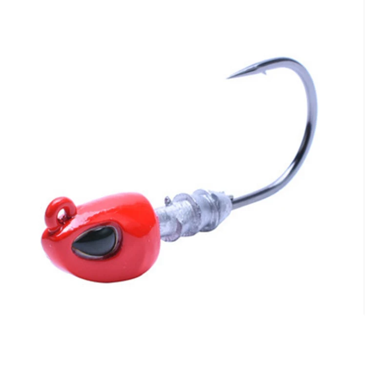 

Great Plum Shark Luya Fish Hook Bionic Bullet Lead Hook Anti-hanging Bottom Long Shot Fishing Hook Soft Insect Soft Bait Leaded