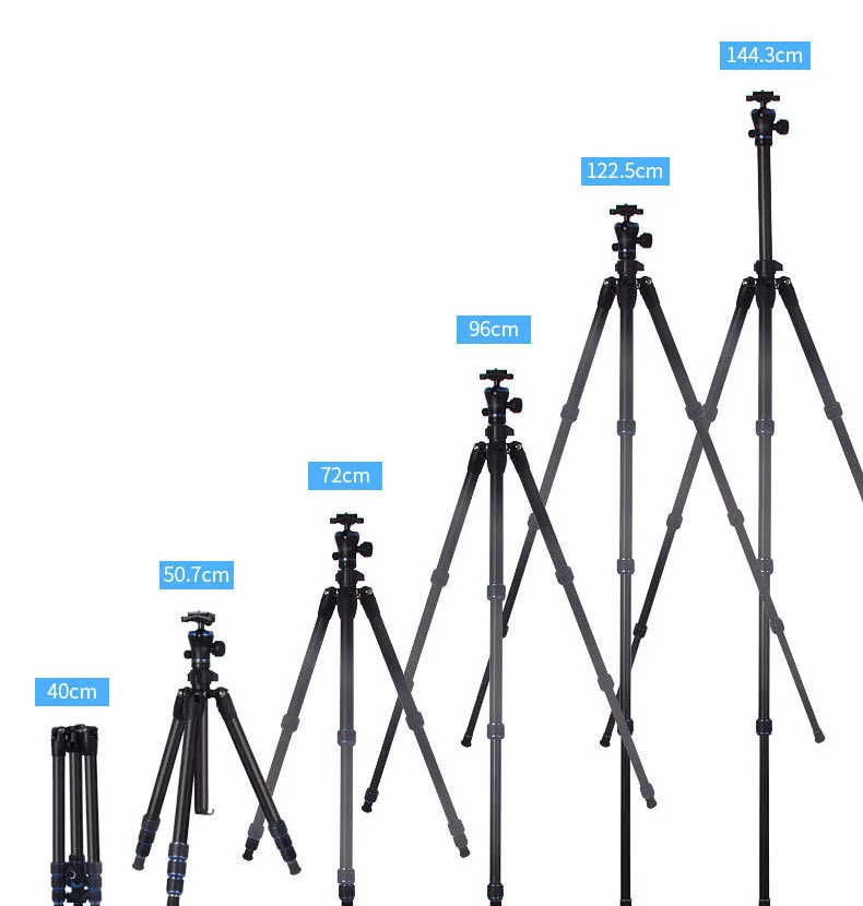 1.6m Camera Tripod & Professional Heavy Duty Tripod Stand With Ball