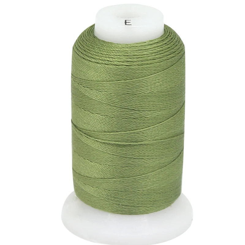 

200 Yards Handmade Customizable Wholesale Factory Price Supply 100% Natural Silk Cord Bright Green Jewelry Silk Cord