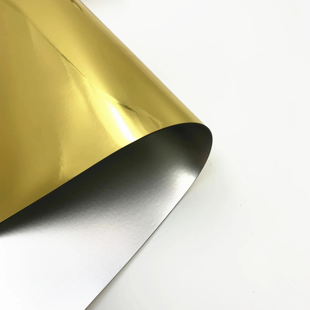 
Metalized gold polyurethane TPU film for logos 