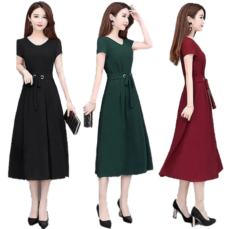

Drop Shipping Formal Woman Summer Casual Plus Size Long Dress For Women/ Lady Fashion Dress