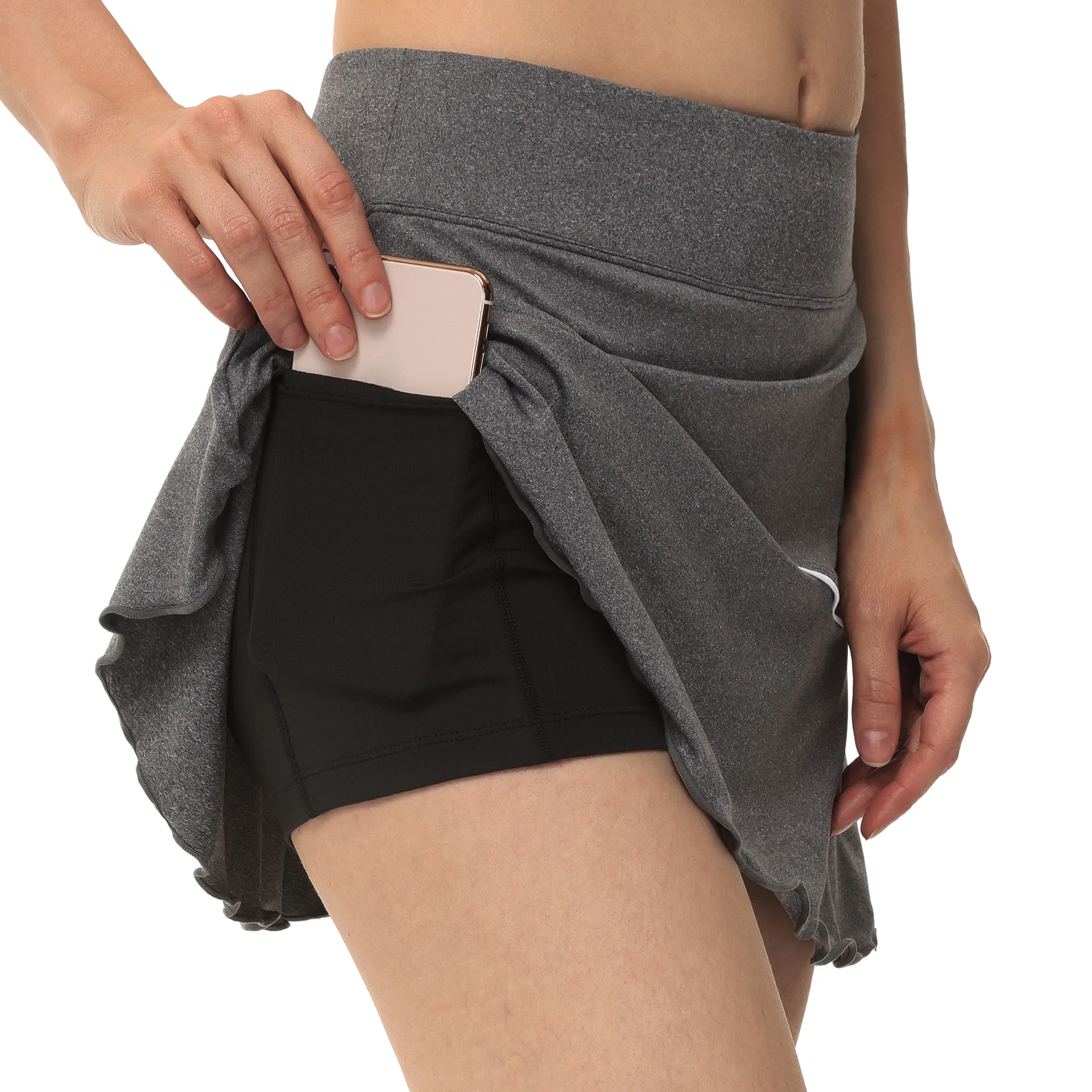 

Anti-glare tennis skirt pants pocket fitness golf ladies badminton skirt