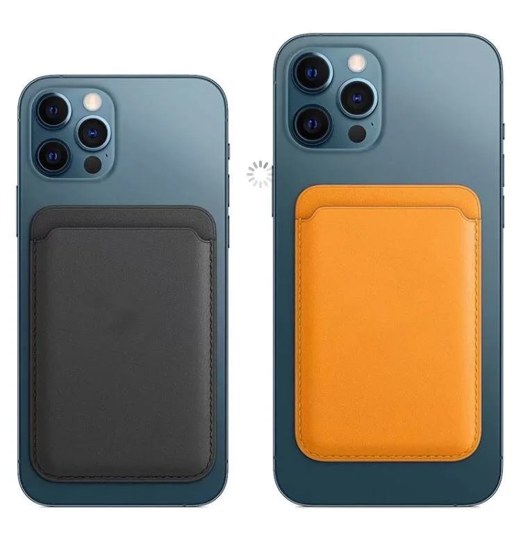 

2021 top selling original Magnet leather phone case for iphone 12 pro PU max credit card wallet pouch, 6 colors