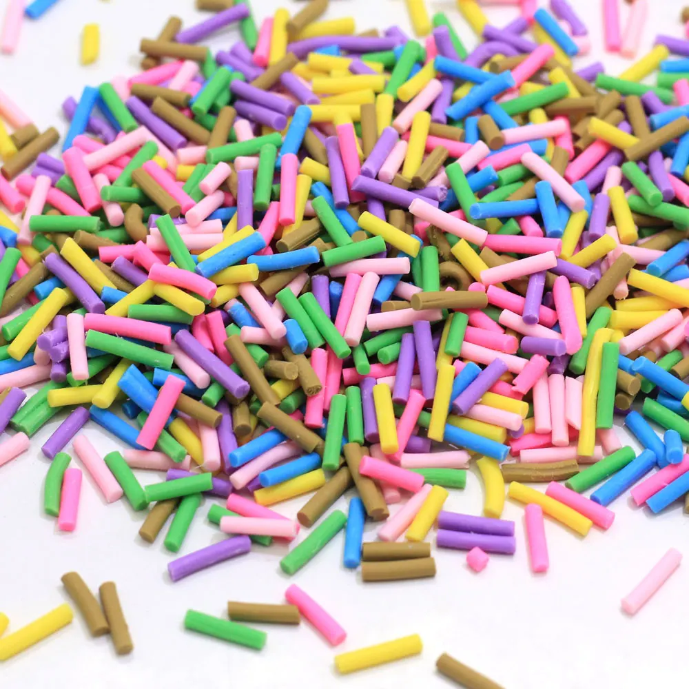 

500 Grams 5mm Polymer Clay Chocolate Sprinkles Colorful Chocolate Topping Candy Flakes Cabochons