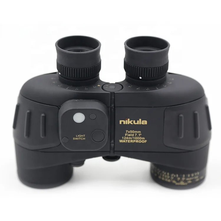 

High Quality Waterproof Reticle Digital Compass Military Binoculars For Marine, Army green/black