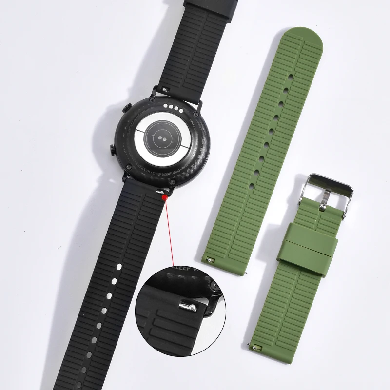 

Rubber Wrist Watch Strap Silicone Watch Bands, Optional