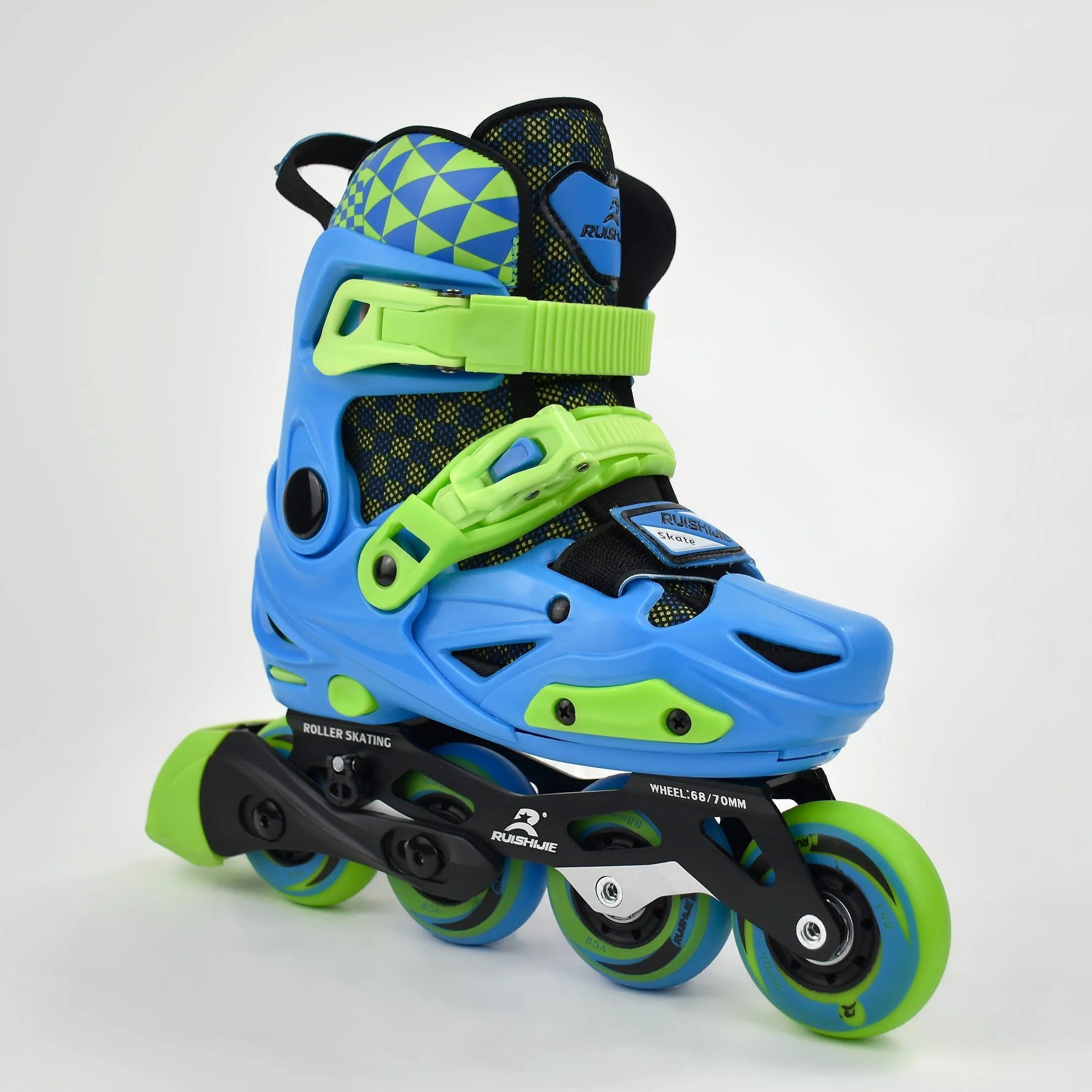 

For Kids Roller Skate Shoe Inline 4 Wheels Adjustable Skating Shoe Outdoor