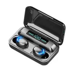 8D hifi true stereo 2021 hot selling auriculares bt 5.0 waterproof ipx7 wireless headset earphone earbuds tws F9 with power bank