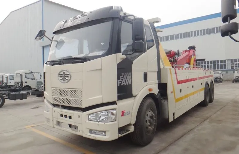 6X4 FAW heavy duty tow truck and 25tons wrecker for sale