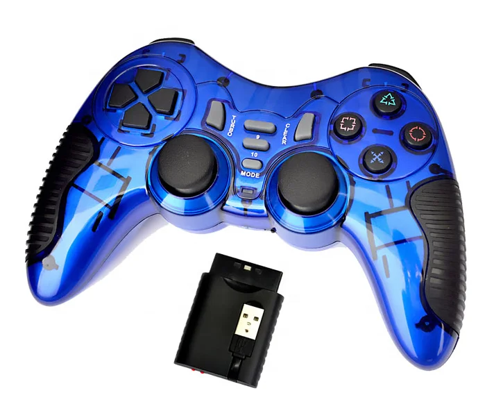 

High Speed USB 2.4G Wireless Joystick Double Shock Game Controller Gamepad For Ps2 Ps3 Pc Laptop Android TV Box