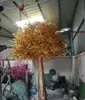 Golden flash solid wholesale new technology umbrella artificial plant tree large indoor and outdoor decoration