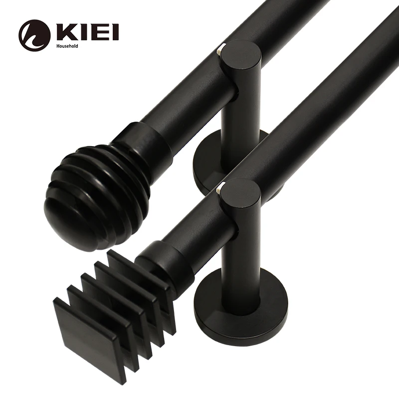 

kyok telescopic curtain rod black extendable rod, Ab/ac/gp/cp/ss/sn/bk/bks