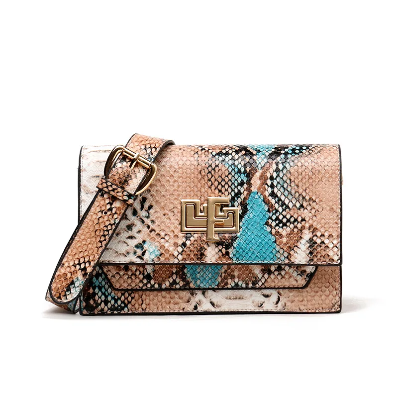 

2021 Snakeskin Women Purses Serpentine Lady Crossbody Bag Ladies Purses Trendy Handbags Leather