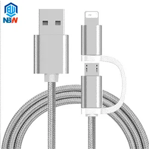 Cell Phone Accessories Android  Two in One Micro Data Cable For Iphone
