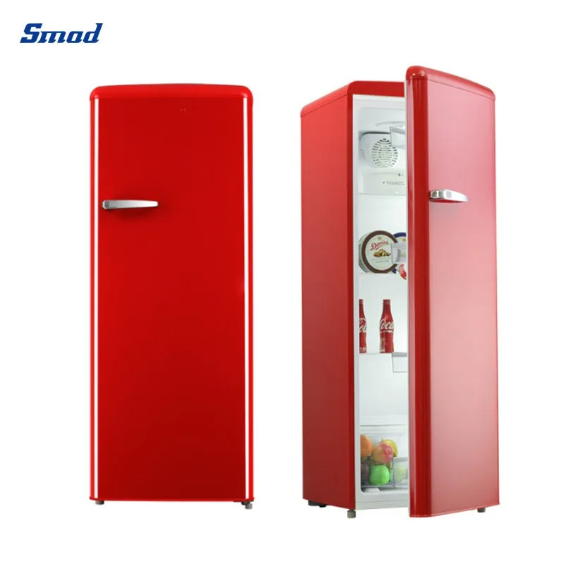 235l Retro Coloured Fridge Single Door Refrigerator Buy Fridge