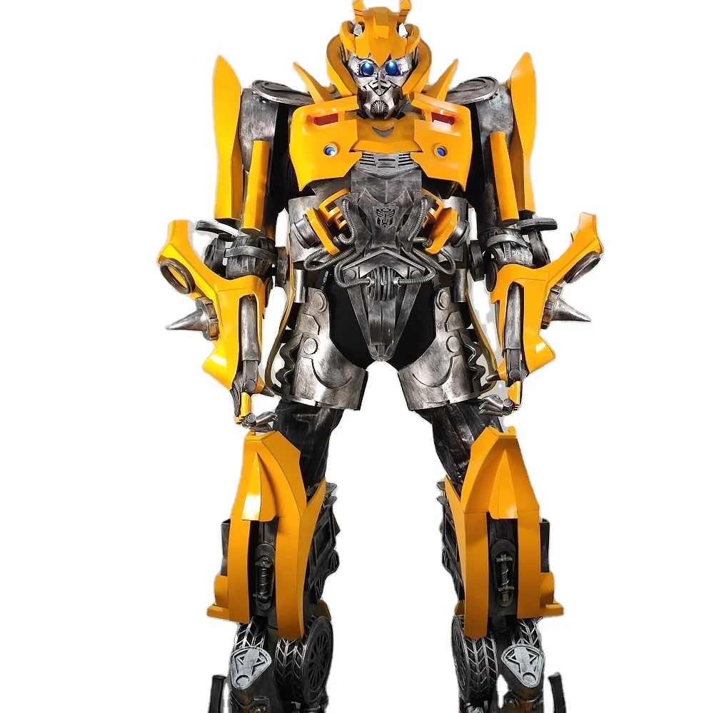

Realistic Good Quality Large Adult Size Robot Costume Yellow Robot Suits, Customized