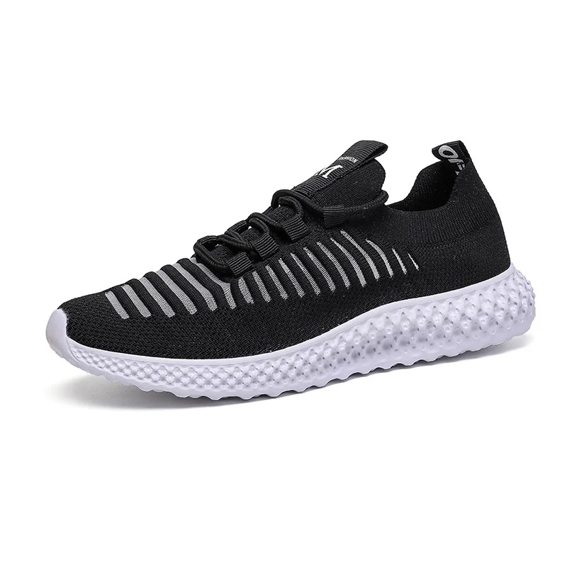 

Design 2021 new trend breathable walking sports women's tennis shoes flying woven mesh casual running women's shoes