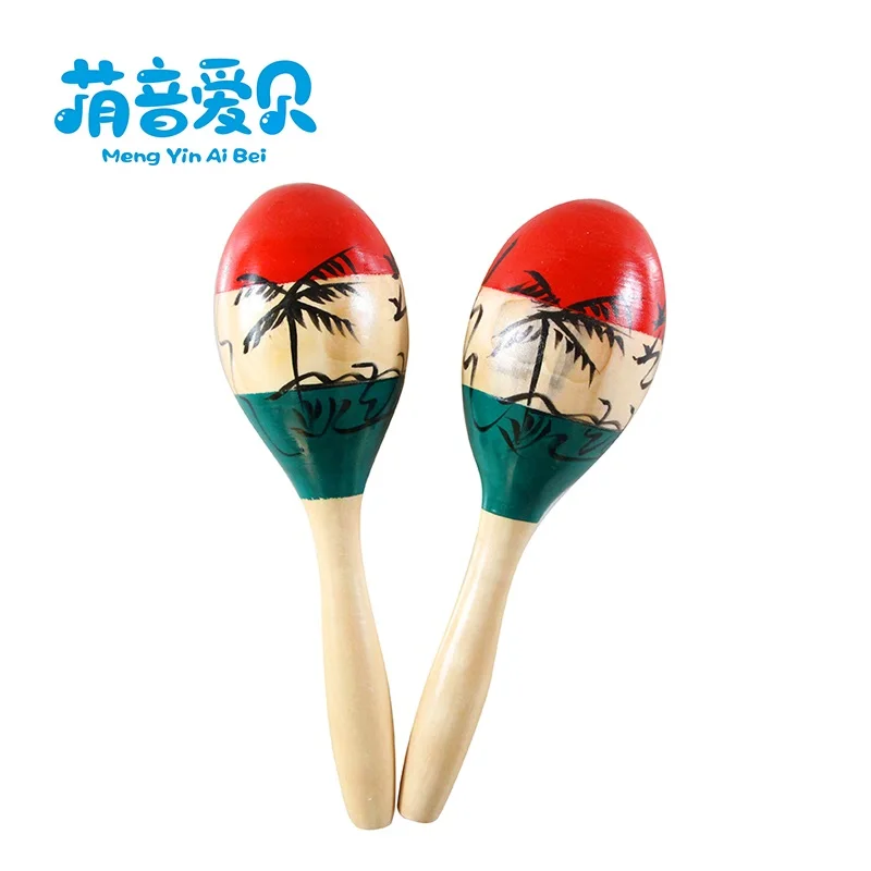 wooden maracas baby