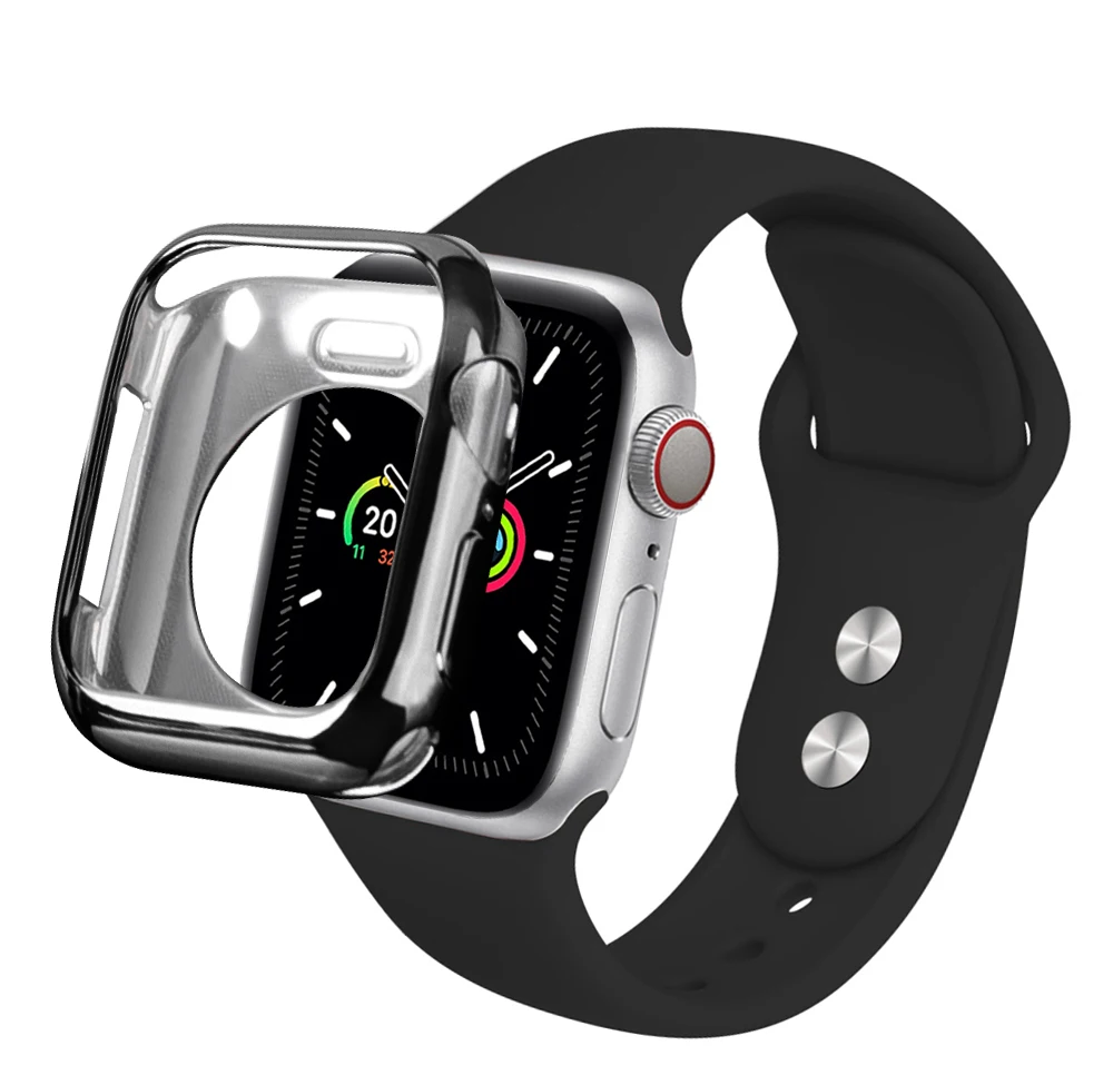 

Smartwatch case para for iWatch 5 44MM40MM Apple Watch 6 SE 4 3 2 1 42MM 38MM Soft TPU protector case cover, Multi colors