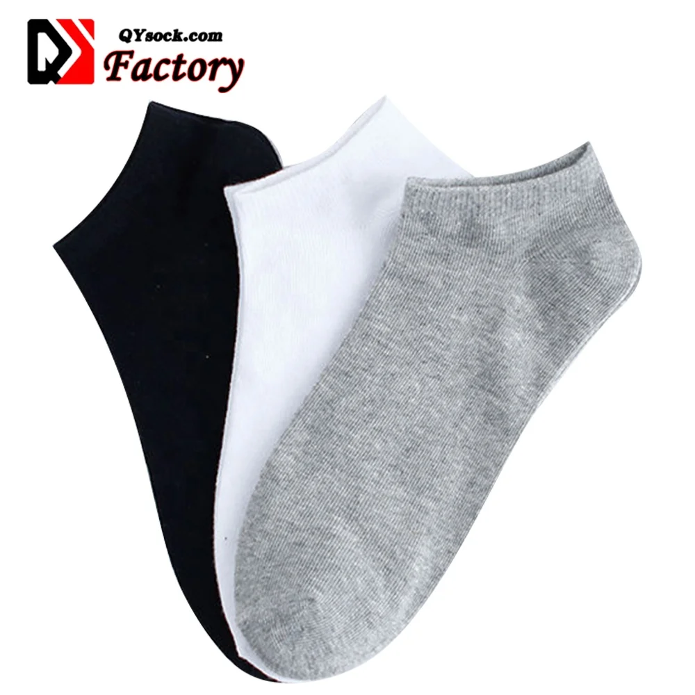 

Wholesale Cheapest Cotton Socks Men Absorbent Low Cut Ankle Socks, Black,white, gray