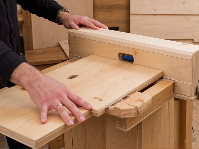 Craftsman using Craft 32 workbench for detailed woodworking
