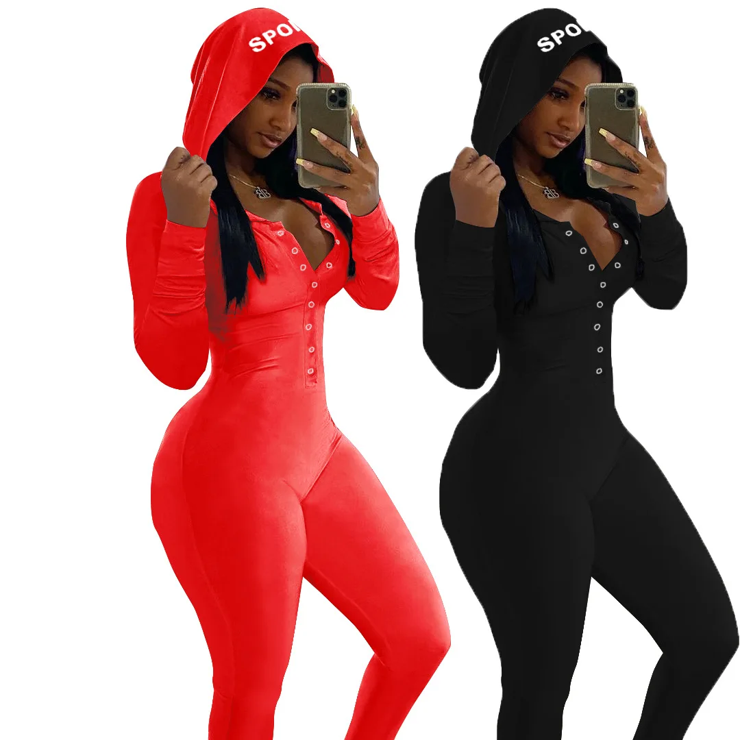 

2021 Cozy Knit Jumpsuit Rompers Custom Long Sleeve Onsies Adult Solid Pajama Onesie Womens With Hooded, Customized color