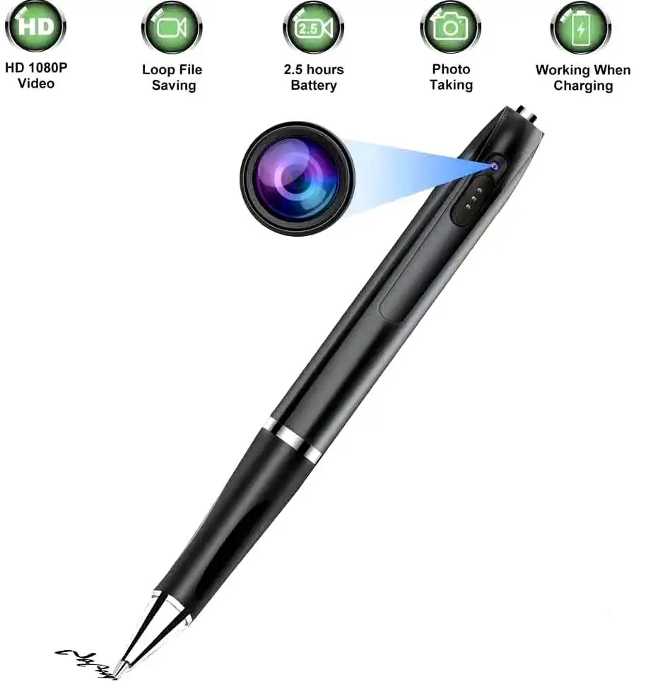 

Portable Long Time Video Recording 1080P HD Video Hidden Camera Pen