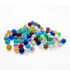 wholesale 16 25mm bulk round clear colored christmas solid frosted marbles glass ball
