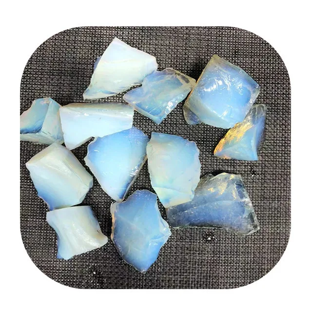 

Wholesale opal healing crystals raw minerals gemstone white opalite rough stones for home decoration