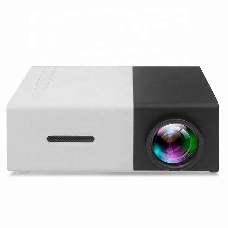 

Home Mini Projector YG300 Home Theater Smart Portable Porjector 4K 1080P Mobile Mini Theatre Projector for Phone, Yellow/black