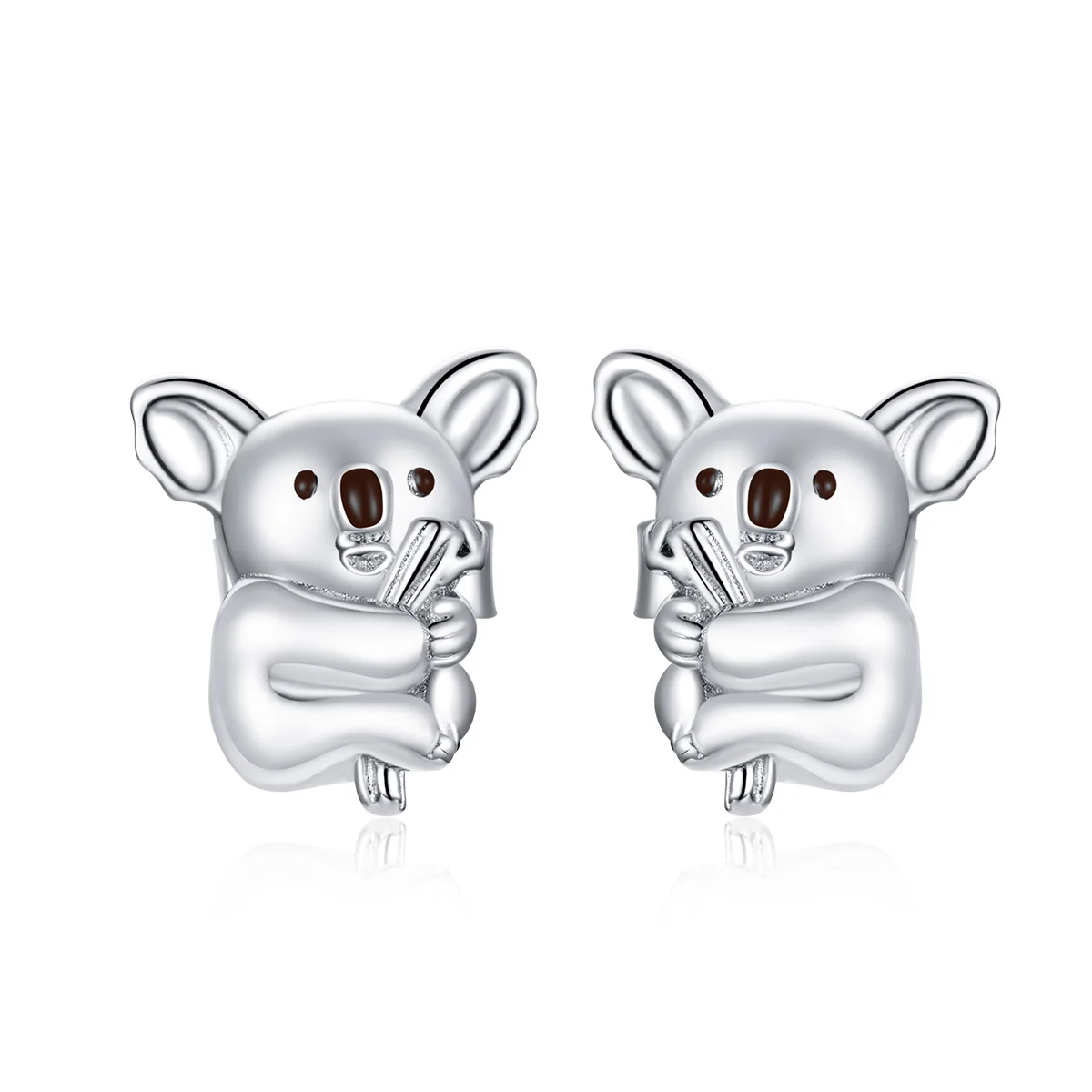 

BSE449 Fashion women jewelry earrings 925 sterling silver cute koalas stud earrings for women 2021