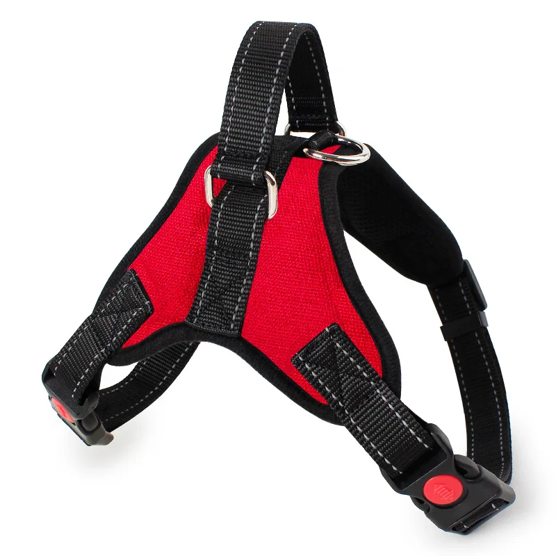 

large dog harness personalized pulling nylon fashion training custom no pull dog harness, Blue,black,red,colorful