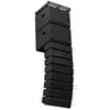 Outdoor technical line array loud speaker double 4 inch, electrical audio