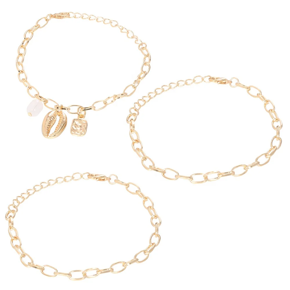 

Bohemian Bracelets & Bangles Vintage Crystal Charm Bracelet Set 2019 For Women Pulseras Mujer Bijoux Femme Boho Jewelry, Gold color