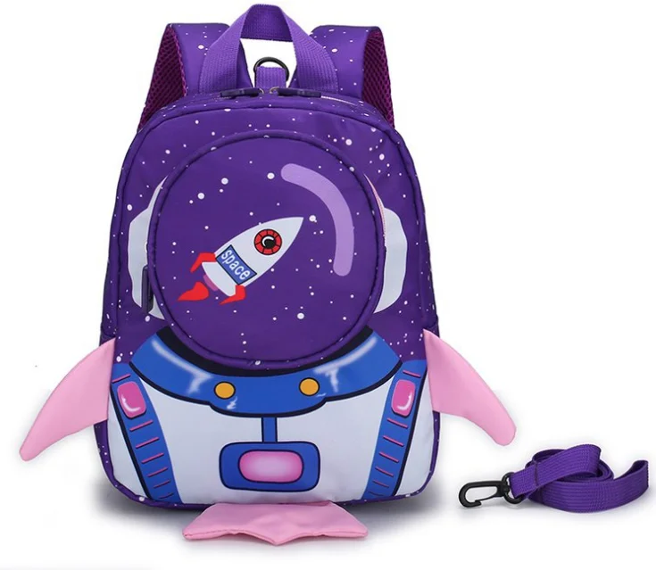 

Design Cute Kids Kindergarten School Backpack Custom Logo Preschool Children Toy Backpack Bags with Anti Lost Belt, 2 colors or customized