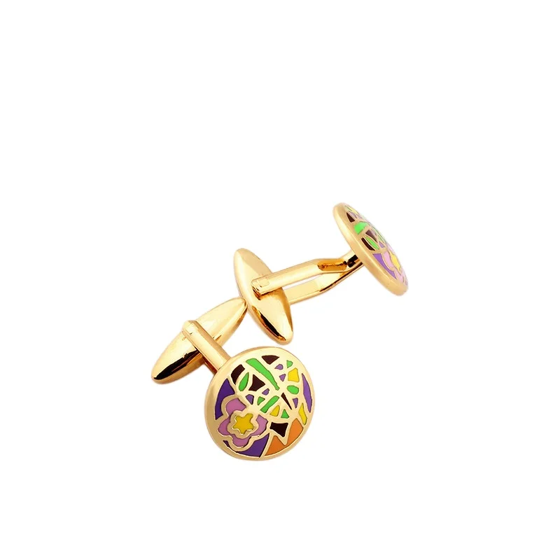 

Cufflinks Custom Stainless Steel Hot Sale Enamel Cufflinks Sets Luxury Cufflinks Men Women, Multi