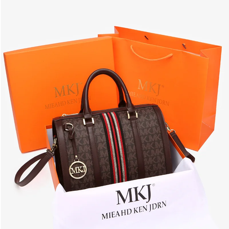 

LX1005 European American 2021 Fashion Handbag Women Wholesale New Fashion MKJ Leather Handbags Composite Bag