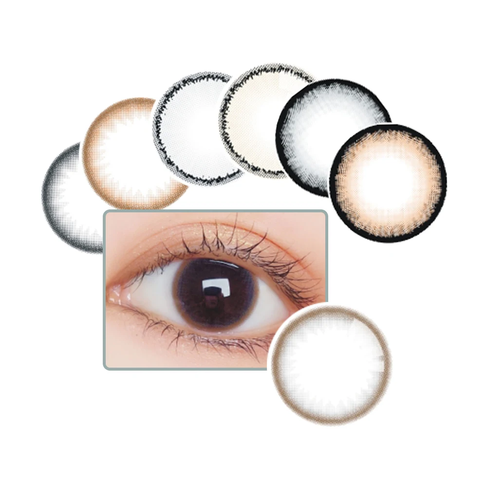 

3 Tone Eye Lenses Color Contact Circle funny Lens With power, 4 colors