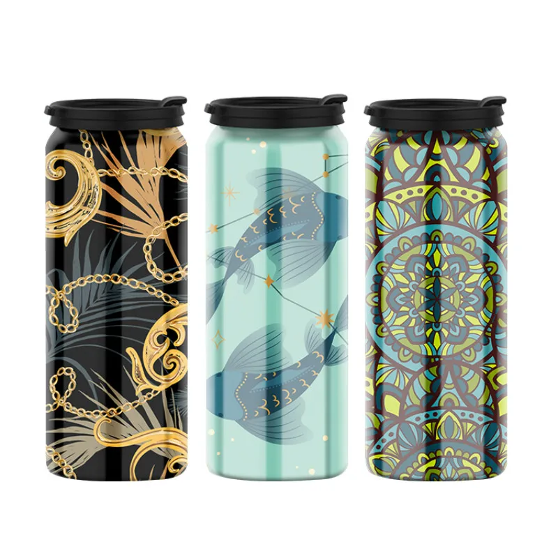 

Mikenda Wholesale Insulated Cup Customized Pattern Stainless Steel Type Thermos Water Bottle